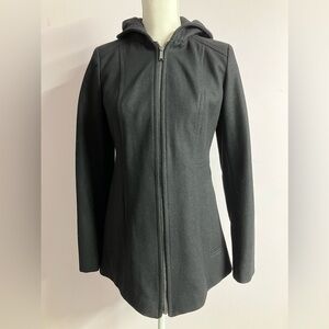 London Fog Women’s Tapered Wool Blend Jacket/Coat, Size XXS, Black